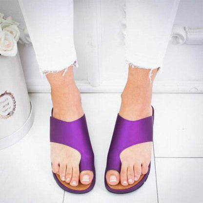 Women's Orthopedic Slip-On Sandals with Toe Support