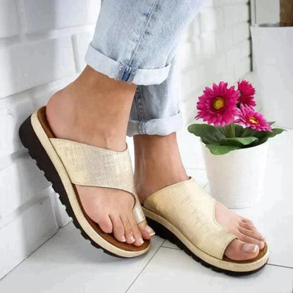 Women's Orthopedic Slip-On Sandals with Toe Support