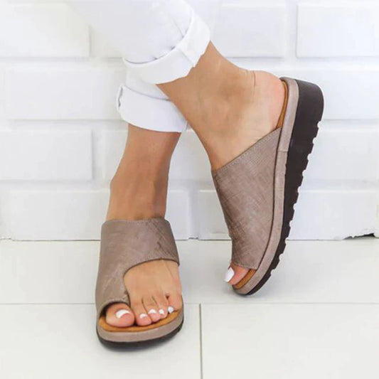 Women's Orthopedic Slip-On Sandals with Toe Support