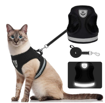 Adventure Harness – Escape-Proof Cat Harness with Reflective Leash for Safe Outdoor Exploration