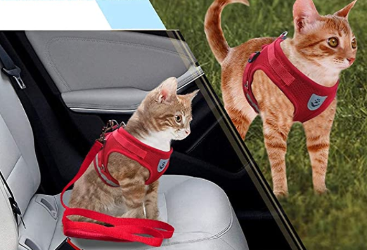 Adventure Harness – Escape-Proof Cat Harness with Reflective Leash for Safe Outdoor Exploration