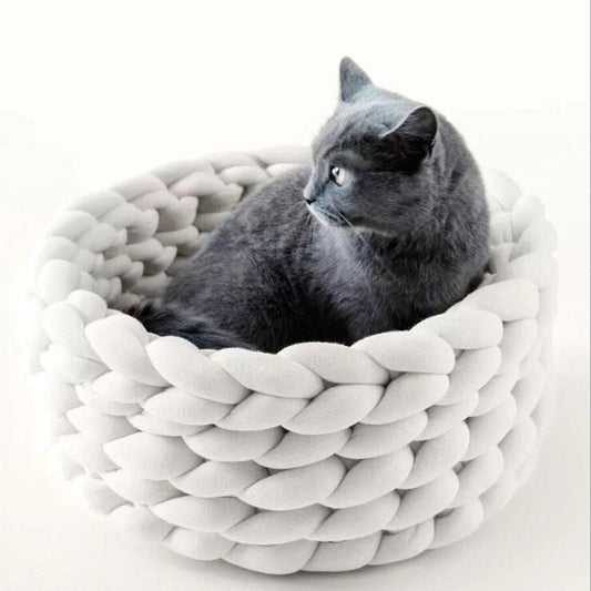 Woollynest – Soft Wool Pet Bed with Raised Edge Support